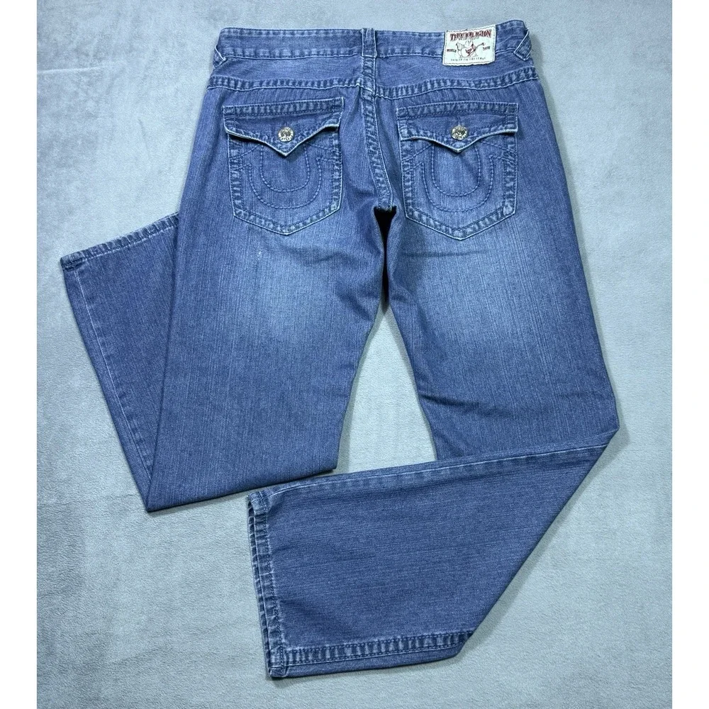 VINTAGE True Religion Jeans Mens 36x32 LIMITED EDITION Made In USA Stretch Denim
